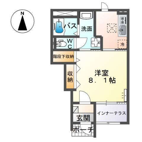 仮）高崎市下小鳥町新築アパートの間取り