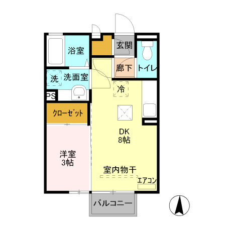 アビターレ狸塚の間取り