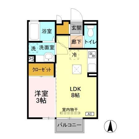 アビターレ狸塚の間取り