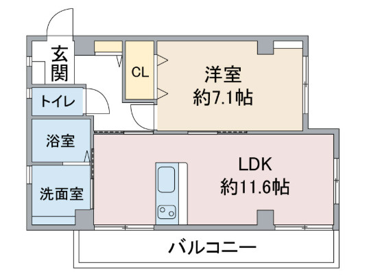 ユタカマンションの間取り