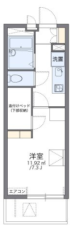 レオパレスメゾン　ＭⅡの間取り|代表的な間取のため実際の間取とは異なる場合があります
