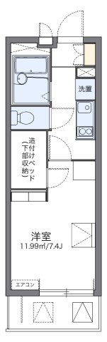レオパレスエクセルハイムⅢの間取り