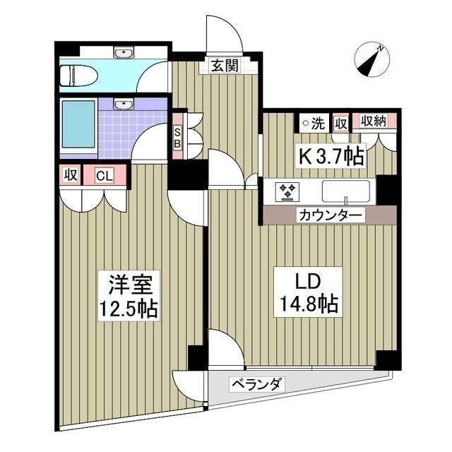 ポートタワー山下町の間取り