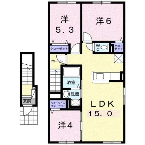 ＹＨアジュール　コリーヌの間取り