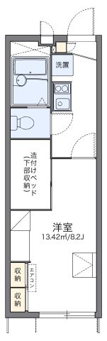 レオパレスオータム　Ⅴの間取り