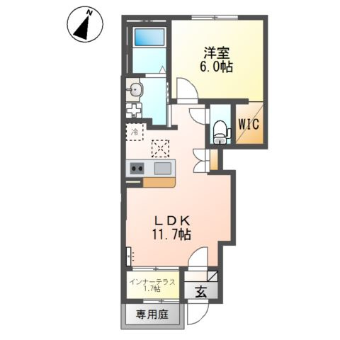 仮）つくばみらい市小絹新築アパートの間取り