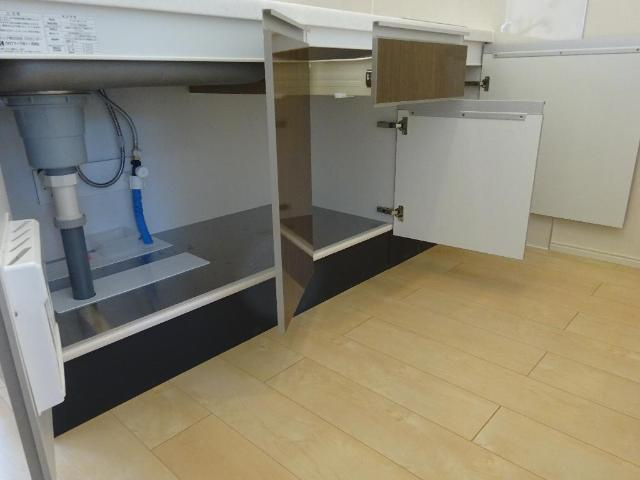 仮）つくばみらい市小絹新築アパートのキッチン|収納（イメージ）