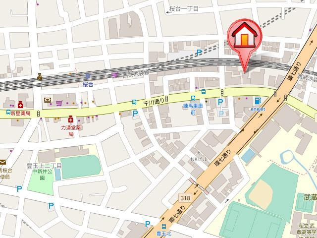 ダイヤモンドスクエア桜台の地図