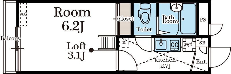 フェリオ柏の間取り