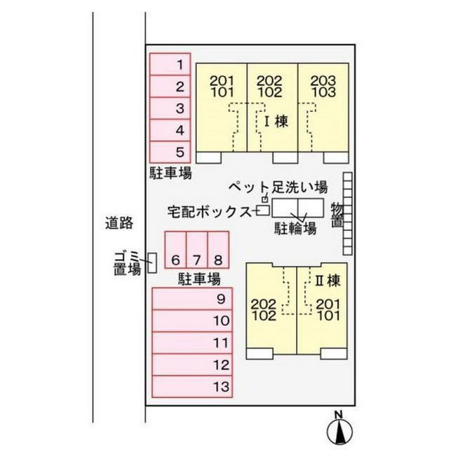 岐阜市西中島６丁目のアパートの外観