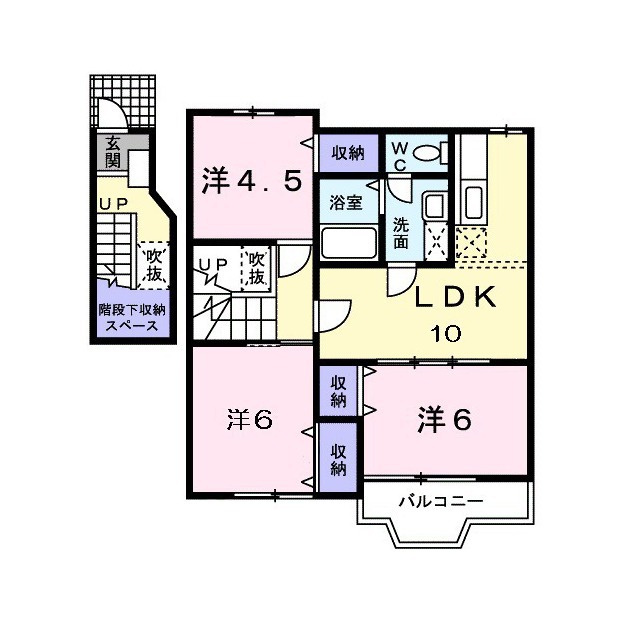 ノーヴァＡ，Ｂの間取り
