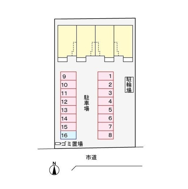 コンフォート　ショコラの駐車場