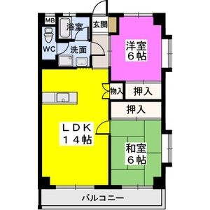【間取り】 | リーベンハイム室見