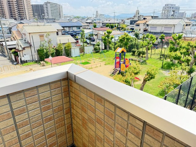 パークサイド渋川Bのバルコニー