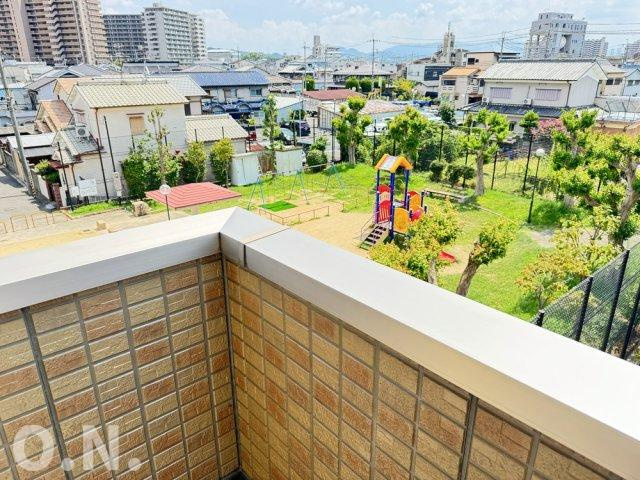 パークサイド渋川Bのバルコニー