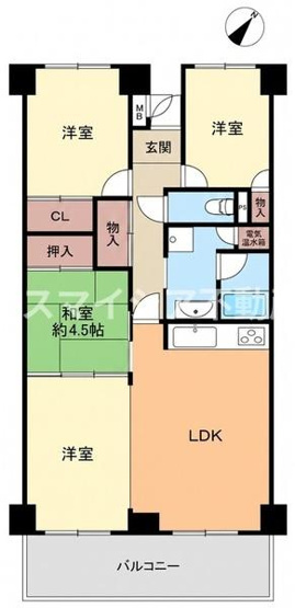 【間取り】 | 寝屋川サンハイツＢ棟