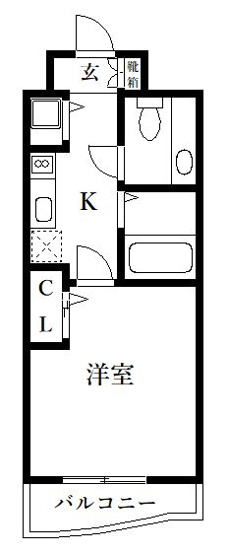 【間取り】 | テラ･ロッサ西新