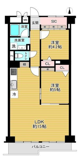 【間取り】 | 高殿コーポ