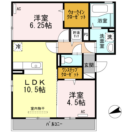 ヴィラ長吉の間取り