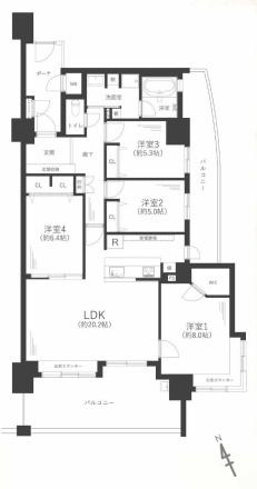 京阪ローズタウンファインガーデンあゆみヶ丘A棟　マンション