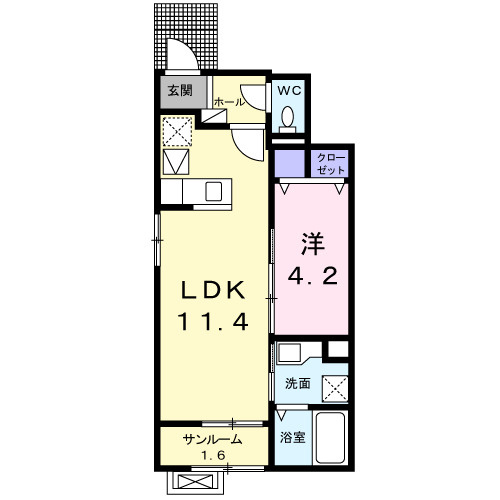 スマイル　エビスの間取り