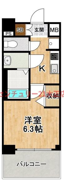 アドバンス大阪フェリーチェの間取り