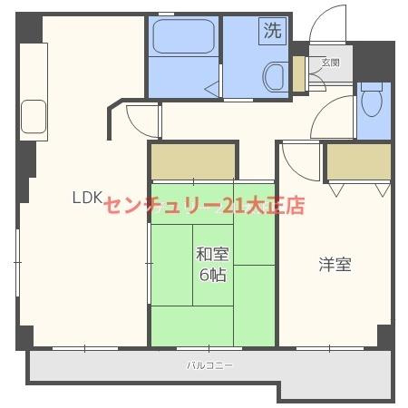 セントポーリア夕凪の間取り