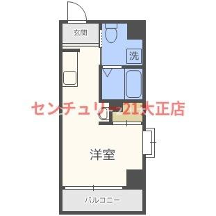 JJ CORT市岡の間取り