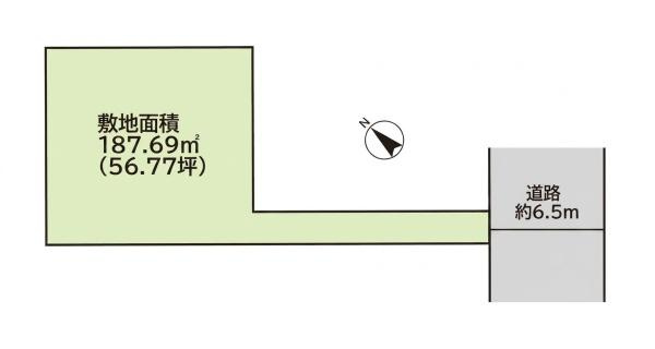 横浜市青葉区藤が丘２丁目の売地の土地図