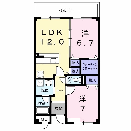 ポラリスA棟の間取り