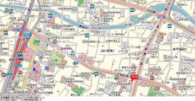 スカイコート早稲田壱番館【おとり物件なし】#学生・社会人にオススメ！初期費用分割払いOK！の地図