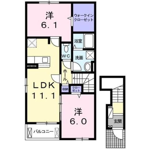 Ｐｏｎｏ　Ⅱの間取り