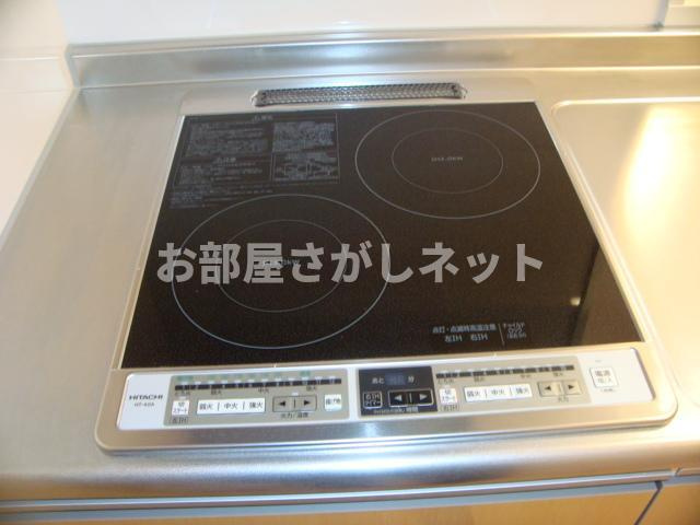 Ｋ　ハウス　Ⅱ【おとり物件なし】#学生・社会人にオススメ！初期費用分割払いOK！のキッチン|2口ＩＨコンロ