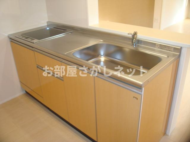 Ｋ　ハウス　Ⅱ【おとり物件なし】#学生・社会人にオススメ！初期費用分割払いOK！のキッチン|2口ＩＨコンロ