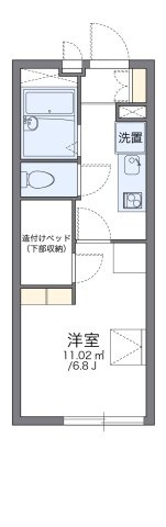 レオパレスハイツ流山の間取り