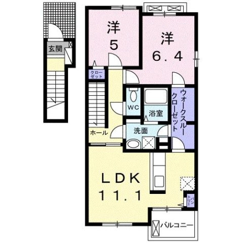 アンブラッセＢの間取り