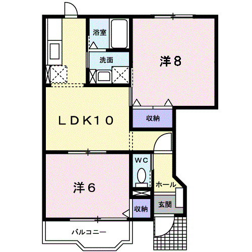 サンセール港Ｃの間取り