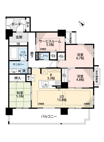 アルファステイツ垂水高丸の間取り|間取図