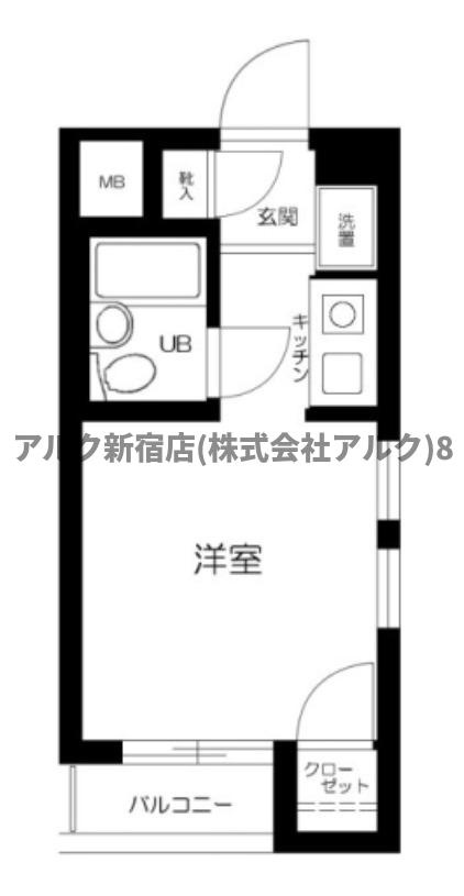 スカイコート阿佐ケ谷第参の間取り