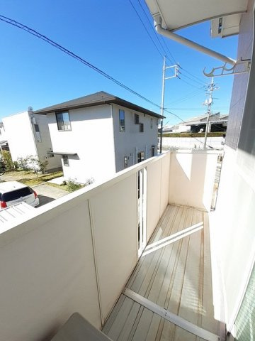 青空館Ｃのバルコニー|お洗濯にも便利なバルコニー付き