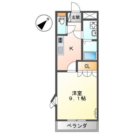 キャッスルハイム國重の間取り