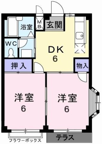 エルディム広田の間取り