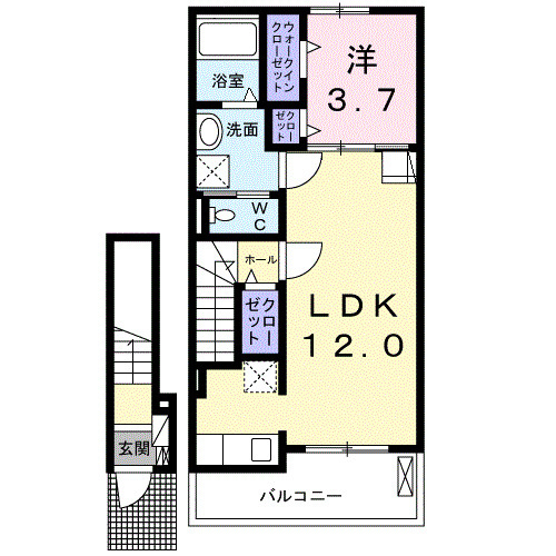 アヴェニール　アンの間取り