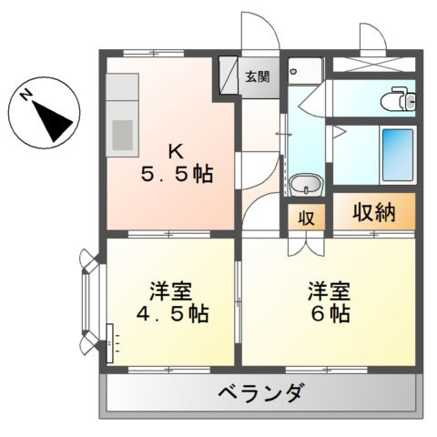 アスパラ館の間取り