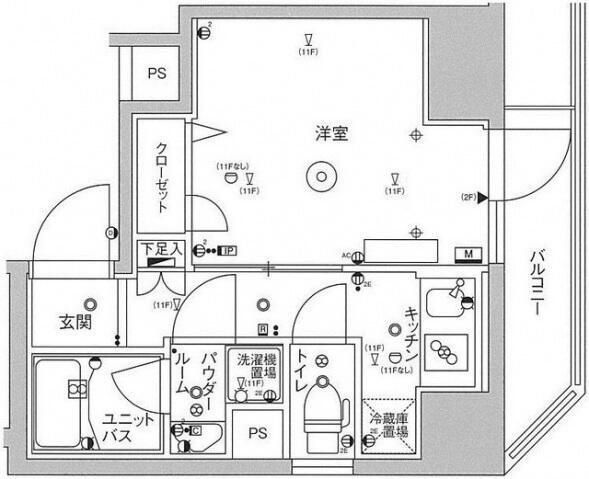 【間取り】 | スカイコートパレス蒲田 | 間取図