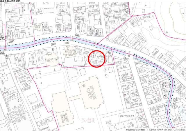 2026/7/31NEW　戸建　高山市下一之町　8000万　事業用・簡易宿所の地図