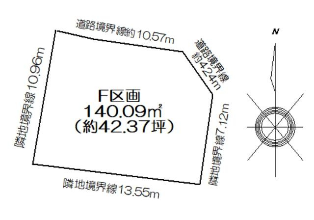 【トーヨーホーム売主/売土地】瀬戸市坂上町Ⅳ F区画の区画図