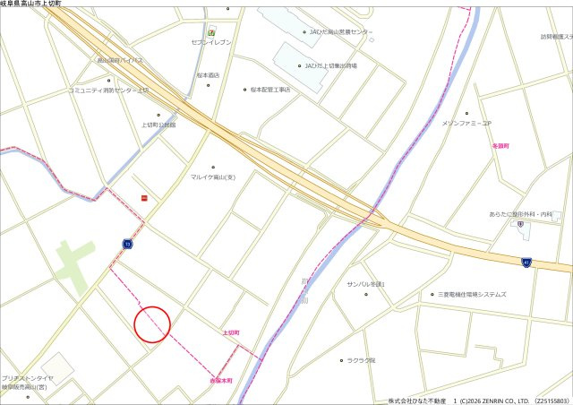 26/8/1商談中　戸建　高山市赤保木町　2180万（26/7/6新規）の地図
