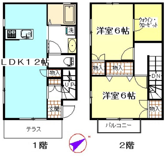 プレアデステラスA棟の間取り