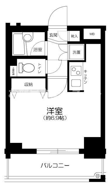 パレステュディオ新宿都庁前【おとり物件なし】#学生・社会人にオススメ！初期費用分割払いOK！の間取り